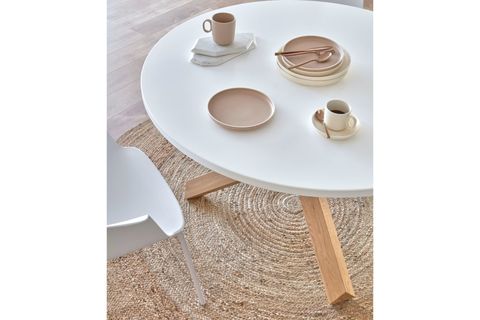 DANE AHŞAP YEMEK MASASI, 120X120