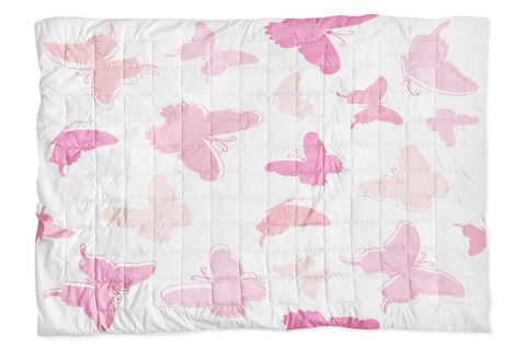 KELEBEKLER TEK KİŞİLİK KAPİTONELİ YATAK ÖRTÜSÜ