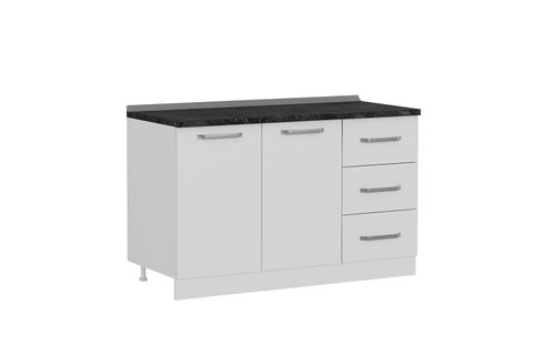 MİNAR 135 CM MUTFAK DOLABI BEYAZ 135-B2-ALT MODÜL