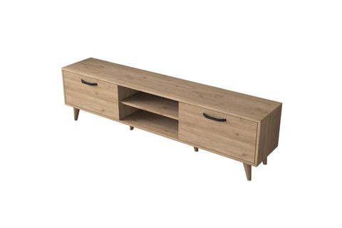 RANİ A5 TV ÜNİTESİ MODERN AYAKLI TV SEHPASI 180 CM SEPET CEVİZ