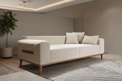 VERA ÜÇLÜ KOLTUK, KREM