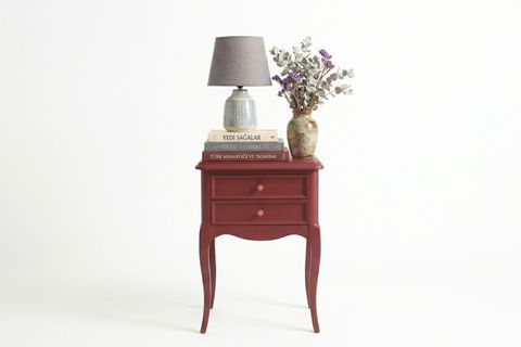 OSLO RUSTİK KOMODİN, LAKE BORDO