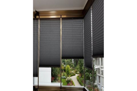 EVMİAA PLİSE KATLANIR CAM BALKON PLİSESİ, ANTRASİT, 70X150