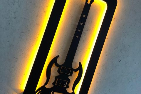GİTAR V1 LED IŞIKLI TABLO