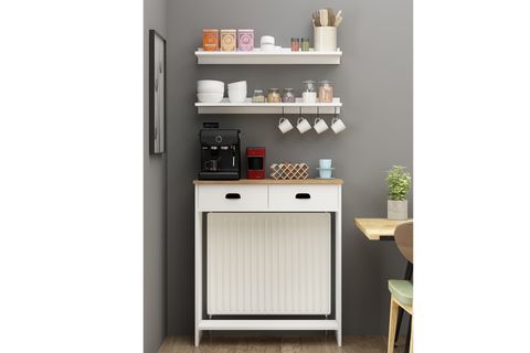 VİRA PETEK ÜSTÜ KAHVE KÖŞESİ, BEYAZ, 90 CM