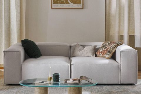 LENA İKİLİ KETEN KOLTUK, GRİ