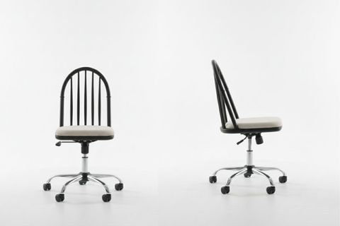 LAURA AHŞAP OFİS ÇALIŞMA SANDALYESİ, SİYAH