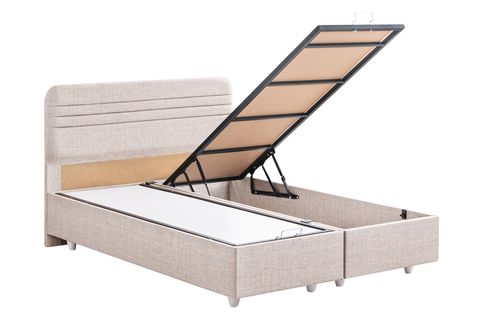 MİLA BAZA BAŞLIK VE ORTHO SOFT YATAK, KREM, 150X200