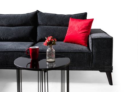 KRAFT DİNLENME KÖŞE KOLTUK TAKIMI, ANTRASİT, SAĞ KÖŞE