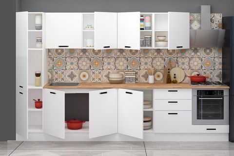 340 CM FİLİPA ANK MODÜLLÜ VE BOY DOLAPLI MUTFAK