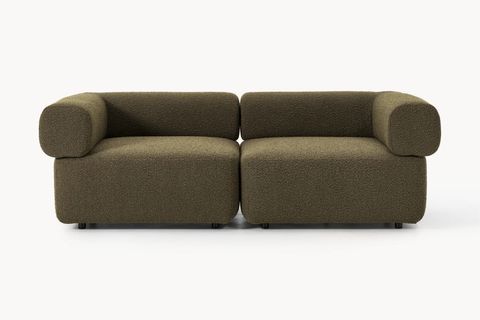 ALBA BUKLE MODÜLER İKİLİ KOLTUK, YEŞİL