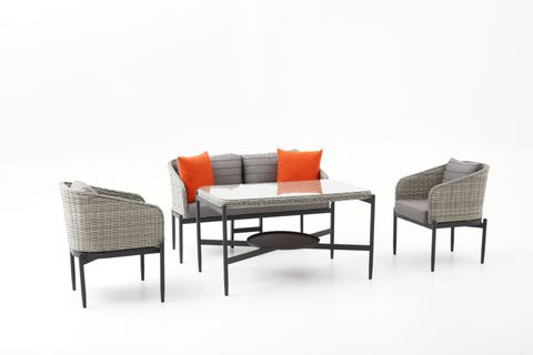 DİOR İKİLİ RATTAN ÇAY SETİ OTURMA GRUBU