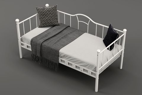 ARGİMO KAMELYA SEDİR KARYOLA, BEYAZ, 90X200