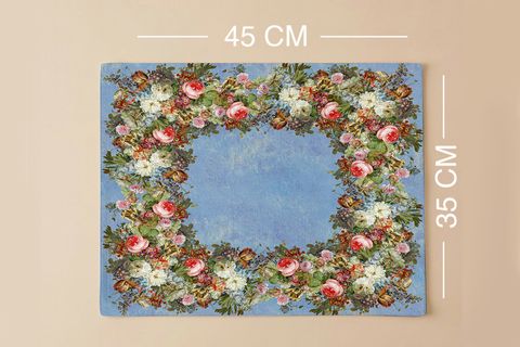 RÖNESANS ÇİÇEKLERİ PAMUKLU ALTI ADET AMERİKAN SERVİSİ