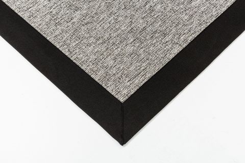 SİSAL HALI 730436 SİYAH KETEN JÜT HASIR GÖRÜNÜMLÜ KOLAY TEMİZLENEN HAV TOZ VERMEZ BORDÜRLÜ SİSAL HALI 200X300