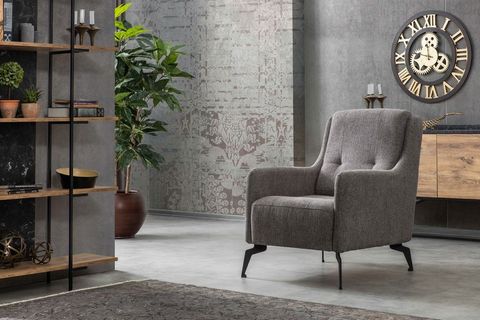 LOFT GALA KOLTUK TAKIMI, GRİ, SİYAH AYAK