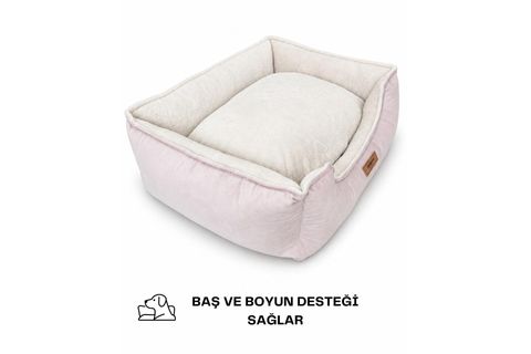 DREAMY NEST BED, A.PEMBE KREM, XL BEDEN, 75X95X22 CM
