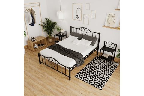 ORKİDE METAL KARYOLA, SİYAH, 140X200