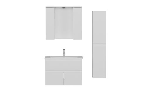 NİKA BANYO DOLABI AS2K1Ç70, BEYAZ, 85 CM