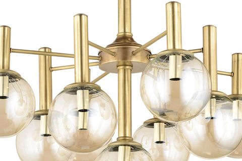 LAMPALUCE SFERA MODERN TASARIM DOKUZLU AVİZE SARI