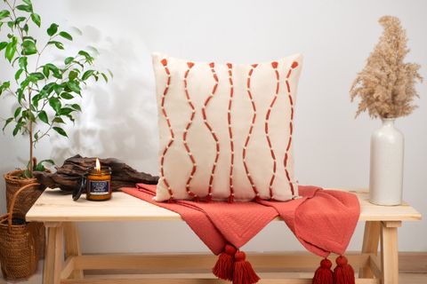 DFN HOME WAVE İKİLİ KIRLENT SETİ, KAHVERENGİ