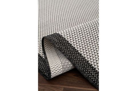 FRESCO EKRU SİYAH YIKANABİLİR HALI 23745A, 50X80