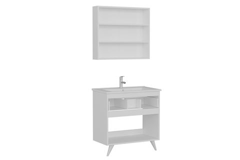 NİKA BANYO DOLABI 85CM AY2K1Ç 2K2A ETJ BEYAZ