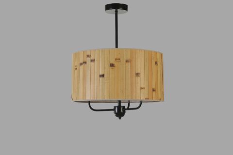 BAMBU 02 ABAJURLU ÜÇLÜ SARKIT AVİZE