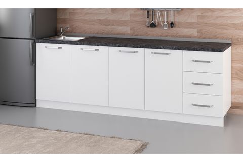 MİNAR 235 CM MUTFAK DOLABI BEYAZ 235-B1-ALT MODÜL