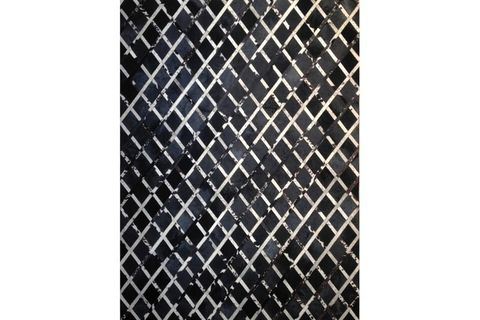 TAPPETO NATUREL DERİ HALI SİYAH ELMAS 80X150