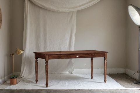 VİTALİA AHŞAP ÇALIŞMA MASA SANDALYESİ SETİ, CEVİZ, 70X120