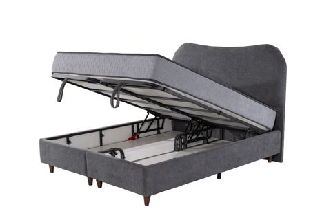 LUNA TREND BAZA VE BAŞLIK SETİ, GRİ, 150X200