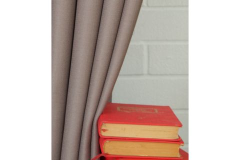 MASSARELLİ KETEN ORTA SIK PİLE FON PERDE, VİZON, 100X260