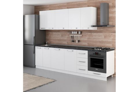 MİNAR SEZGİ 290 CM MUTFAK DOLABI BEYAZ 290-B3