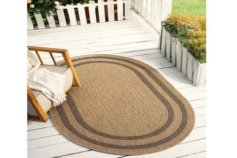 DİA ANTİBAKTERİYEL OVAL JÜT HALI, SİYAH 668 160X230 CM