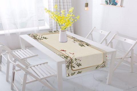 JUNGLE ÇERÇEVELİ YAPRAK DESENLİ RUNNER