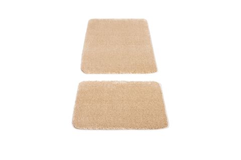 MİNO KAYDIRMAZ TABAN İKİLİ BANYO PASPASI, BEJ, 60X100-50X60