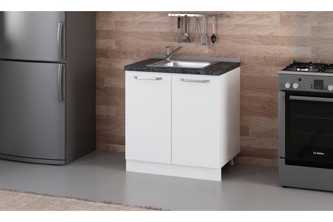 MİNAR 80 CM MUTFAK DOLABI BEYAZ 80-B1-ALT MODÜL