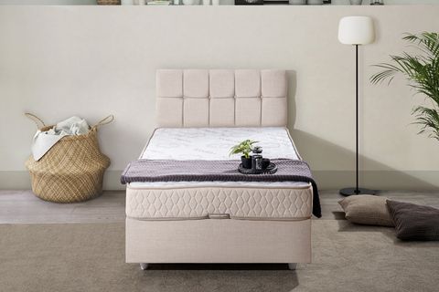 PARİS BAZA VE BAŞLIK SETİ, KREM, 100X200