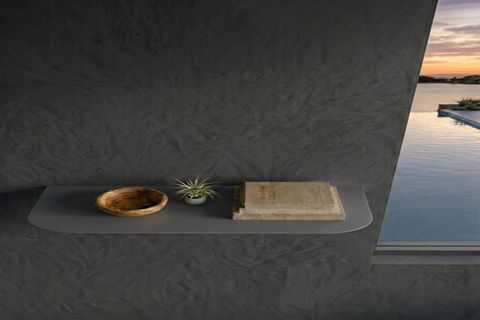 GALVANİZ METAL ESTETİK DEKORASYON RAFI, AÇIK GRİ, 30X10X4 CM