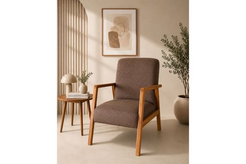 LUCCA BERJER NATURAL AHŞAP, KAHVERENGİ