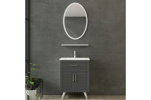 VERA BANYO DOLABI 65CM AY2K1Ç 1EA1R ETJ BEYAZ ANTRASİT