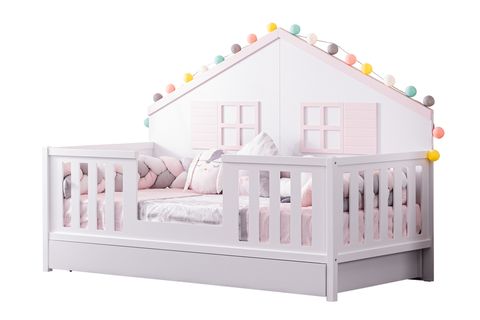 KAPADOKYA MONTESSORİ TREND ÇOCUK ODASI TAKIMI, PEMBE, 3 KAPAKLI