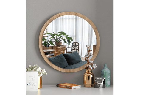 MOVE YUVARLAK AYNA, 45CM, ATLANTİK ÇAM