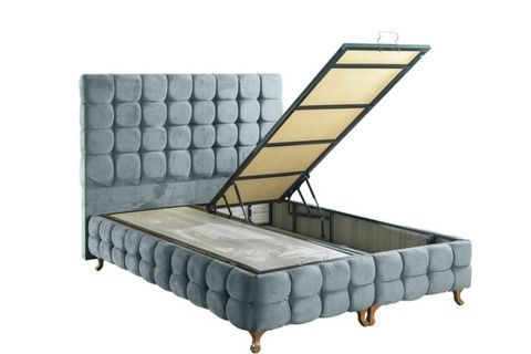 DUKE LUX BAZA BAŞLIK VE YATAK SETİ, AÇIK MAVİ, 120X200