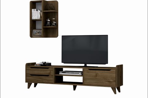 DORUK TV ÜNİTESİ, CEVİZ, 180 CM