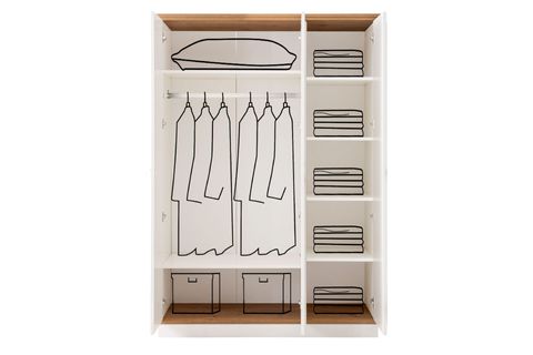 MARMARİS GARDIROP, 3 KAPAKLI