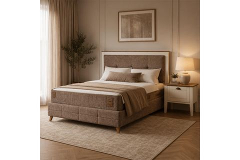 MARLO BAZA BAŞLIK YATAK SETİ, AYTAŞI SEPET 160X200
