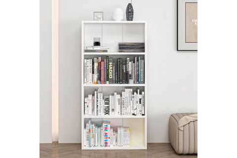 ADEL KİTAPLIK, BEYAZ, 3 RAFLI