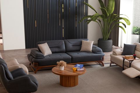 JAGUAR ÜÇLÜ KOLTUK, BEJ